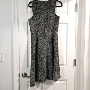 Zara black and white patterned dress